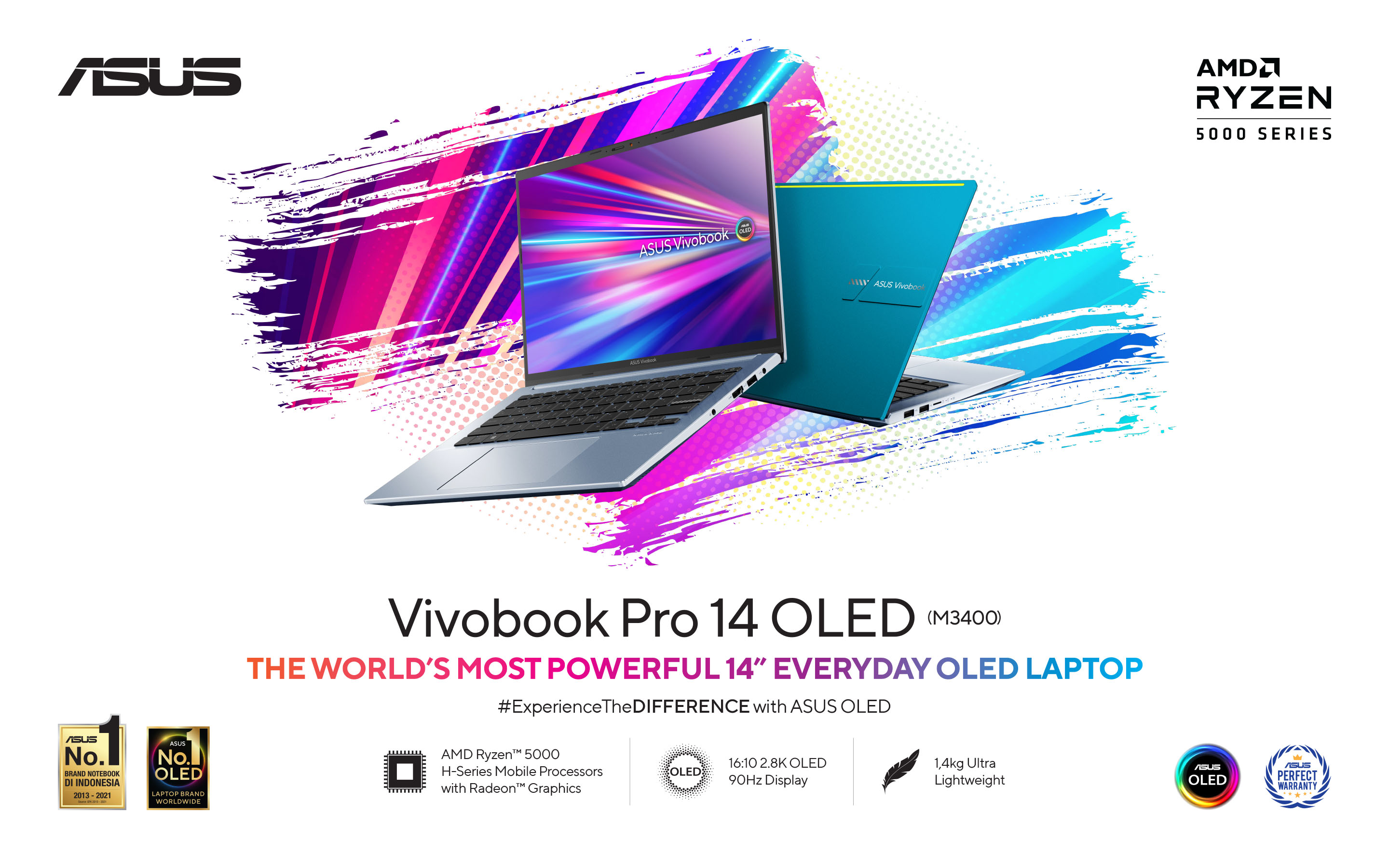 Laptop ASUS Vivobook Pro 14 OLED (M3400)