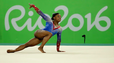 Gymnastics in floor 