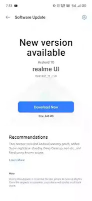 REALME 3 PRO RECEIVES A NEW UPDATE