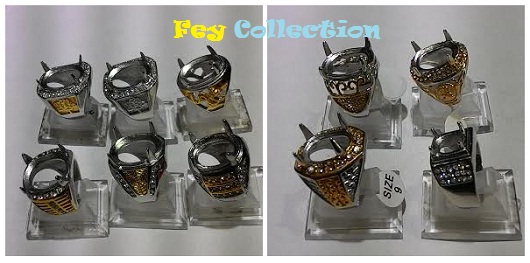 GROSIR IKAT CINCIN RING TITANIUM DENGAN ANEKA MOTIF