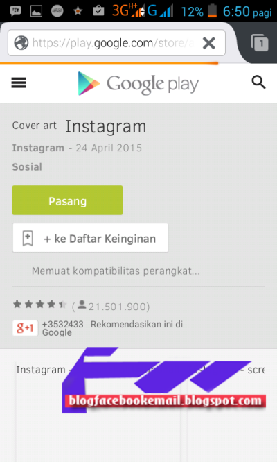 Cara Daftar Membuat Akun Instagram Android