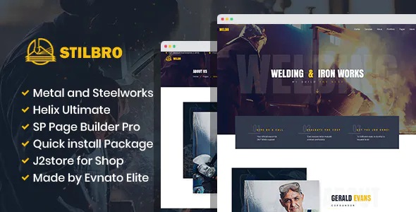 Best Metal and Steelworks Company Joomla Template