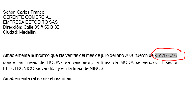 Cómo vincular una celda de excel a word