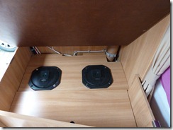 Bass Lautsprecher im Wohnwagen