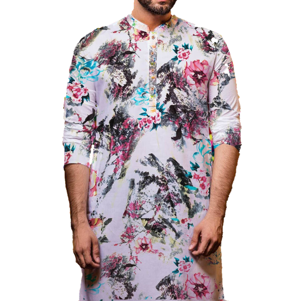 FASHIONABLE COLOURFUL PANJABI [MEN's CLOTHING]