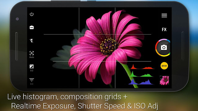 Tampilan Aplikasi Camera ZOOM FX Premium