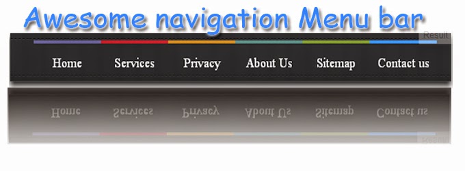 css navigation menu