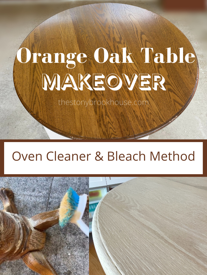 Orange Oak Table Makeover