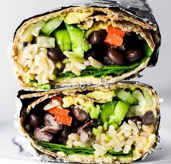 HUMMUS VEGETABLE WRAP #Vegan #Vegetarian