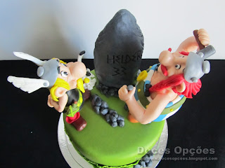 bolo asterix e obelix doces opções bragança