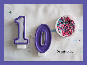 Add sprinkles to custom design your birthday cake candles