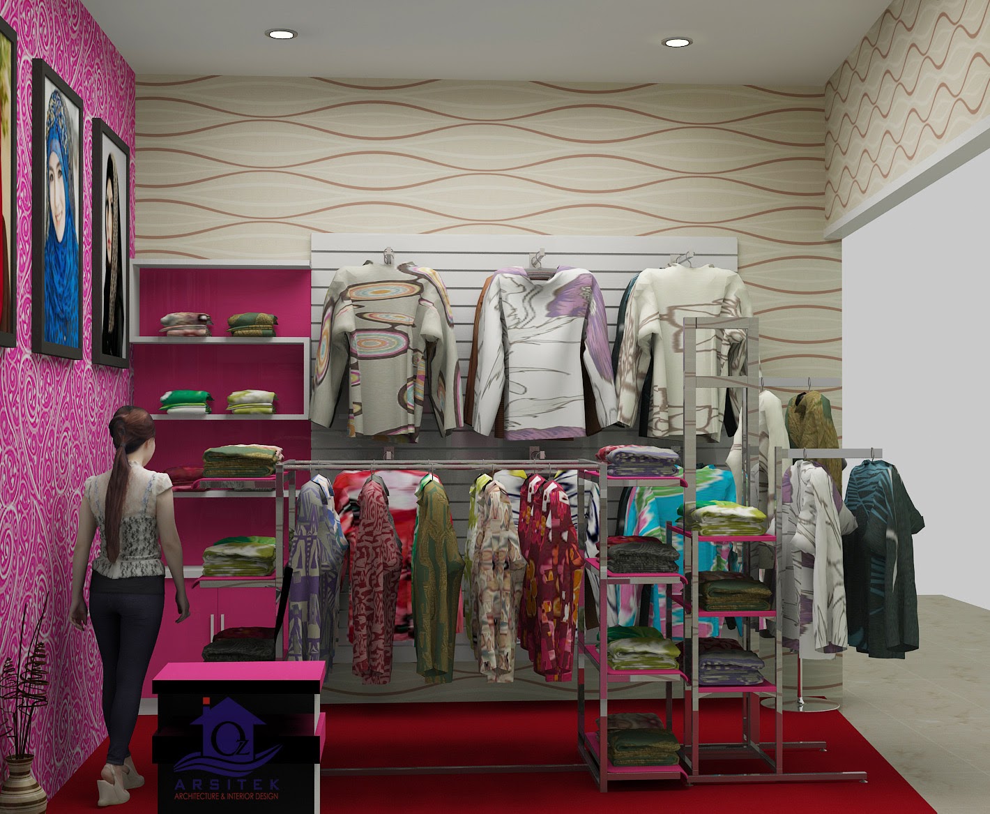 Desain Interior Butik Muslimah