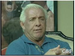 ric flair with cbs evening news