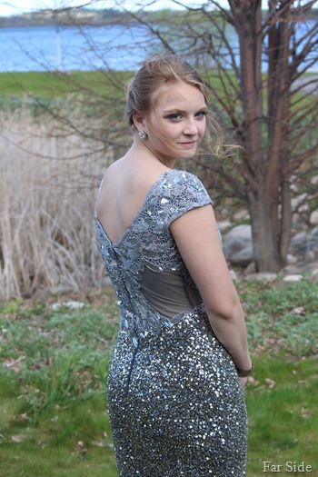 back of Paiges dress
