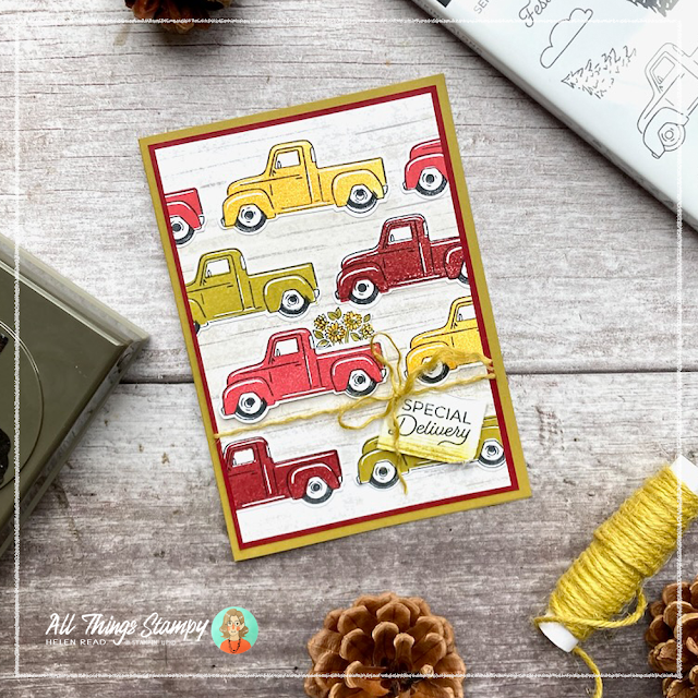 Truckin Along Stampin Up card idea