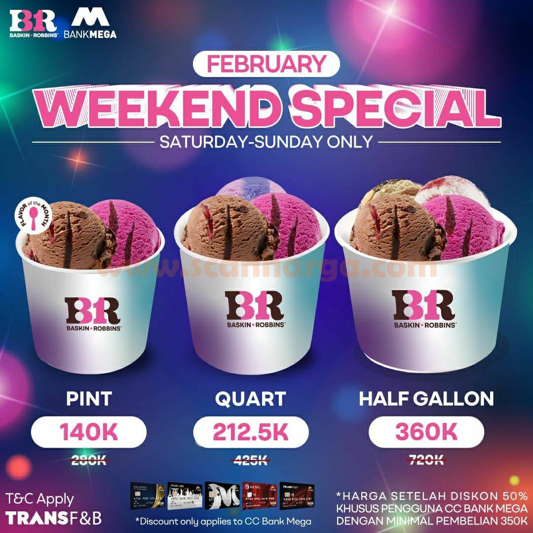 Promo Baskin Robbins Weekend Special - All Freshpack Diskon 50%