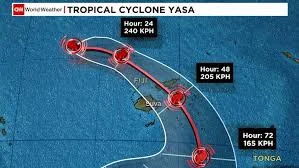 powerful cyclone approaches
