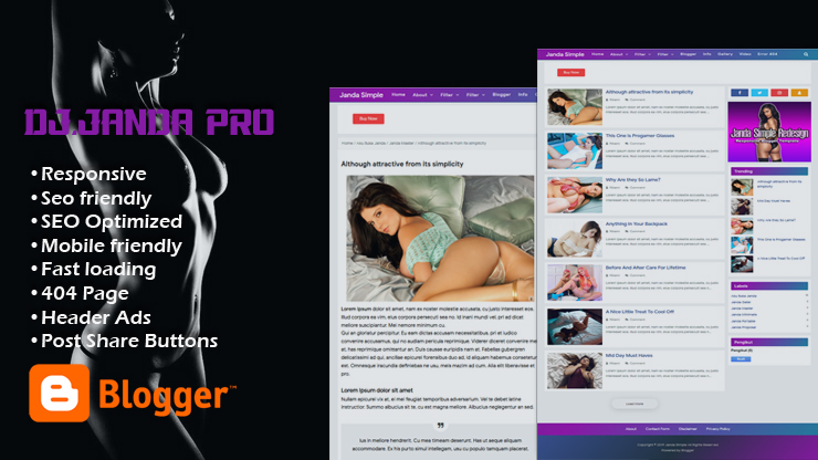 DJ.Janda Pro Responsive Blogger Template