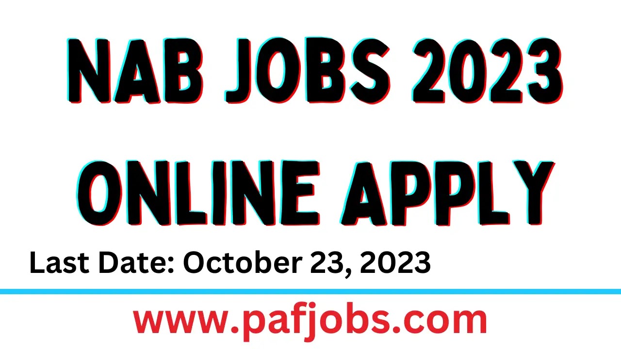 NAB jobs 2023 online apply - paf jobs