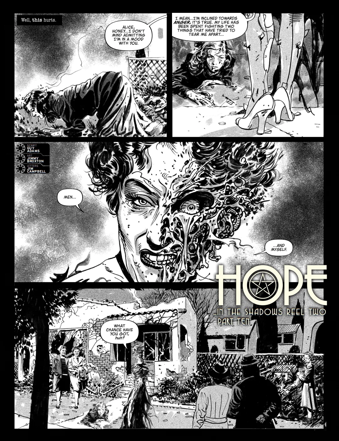 Hope...in The Shadows Reel Two opening page