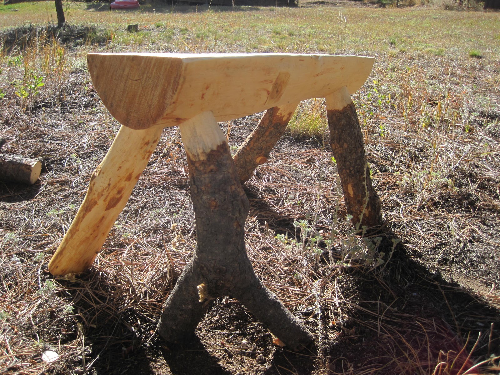 cedar log bench plans