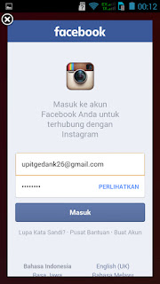 Cara Masuk Instagram Lewat Facebook