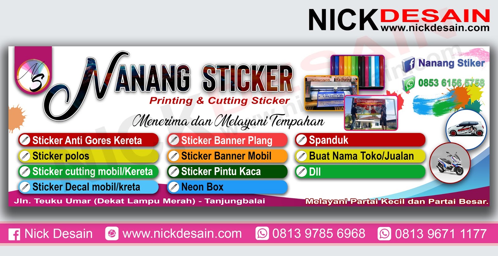 Contoh Desain  Banner Percetakan  Percetakan  Tanjungbalai 