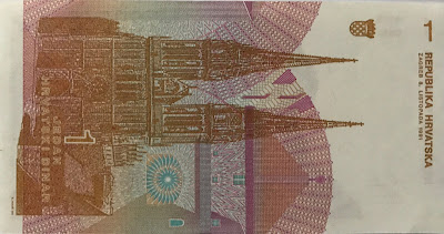 1 Dinar Croatia Banknote