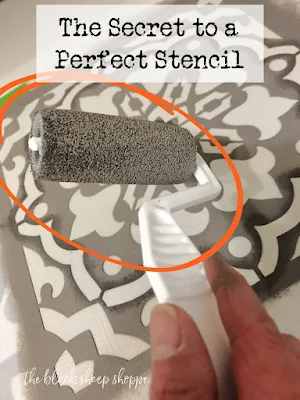 This roller is the secret to a perfect stencil.