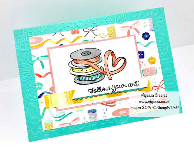 Nigezza Creates, Stampin' Up! Follow Your Art Tutorial 