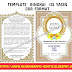 Desain Template Isi Buku Yasin dan Tahlil cdr. Warna Emas