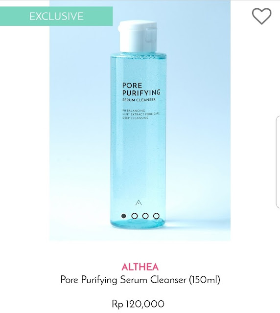 Althea Pore Purifying Serum Cleanser 