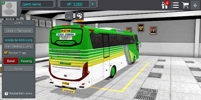 Livery Efisiensi JB3+ SHD Bussid