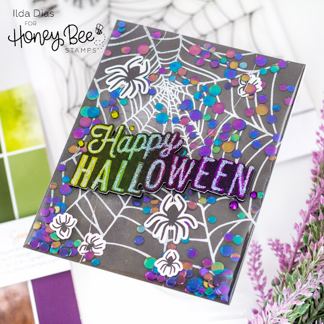 Happy Halloween, Spider Shaker Card, Frameless Shaker, Infinity, Honey Bee Stamps, Spooktacular Release, Card Making, Stamping, Die Cutting, handmade card, ilovedoingallthingscrafty, Stamps, how to,