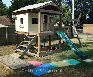 Fabulous Big Backyard Swing Set