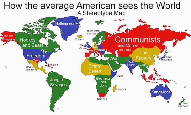 Stereotype map: How the average American Sees the World