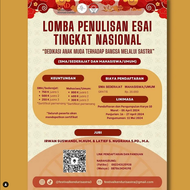 LOMBA PENULISAN ESAI TINGKAT NASIONAL