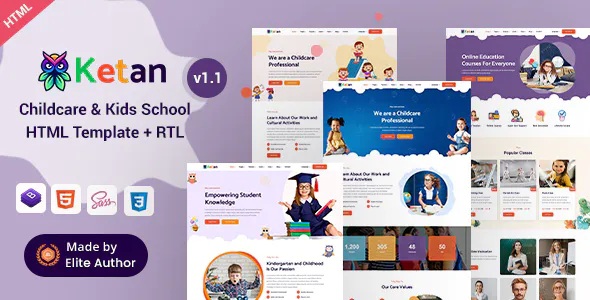 Best Childcare and Kids School HTML Template