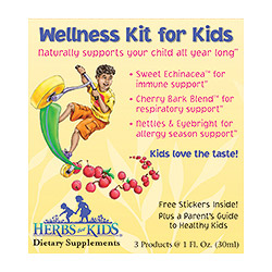 Wellness Kit For Kids + Free Stickers & Parent's Guide by Herbs For Kids