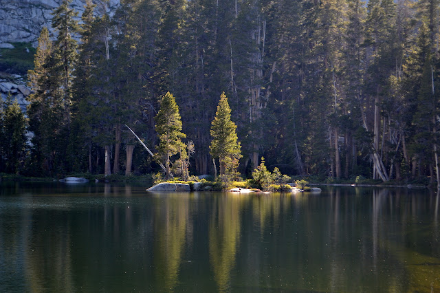 island with a few trees in Ranger Lake