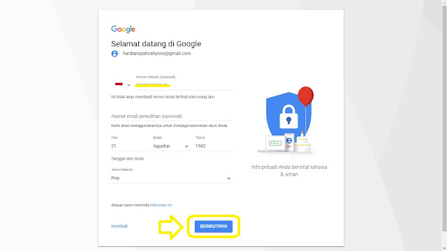 Daftar Akun Google