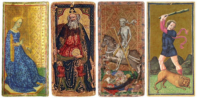 Cartas de tarot de los mazos Visconti-Sforza