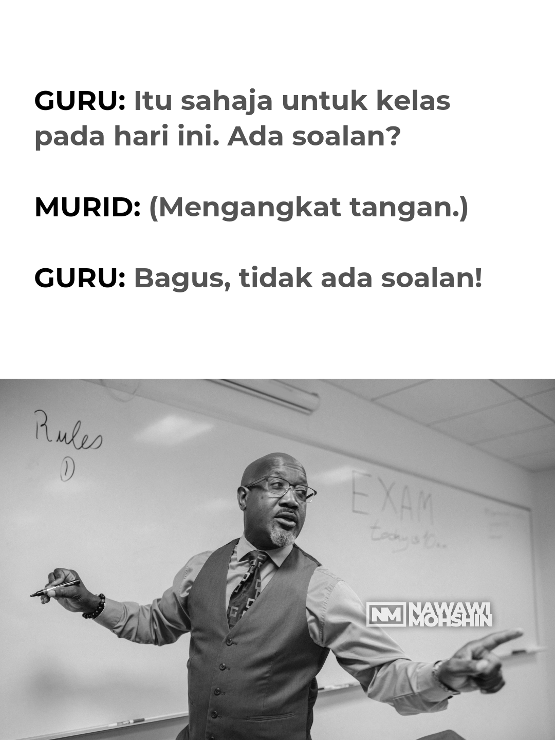 Meme Bahasa Melayu oleh Nawawi Mohshin