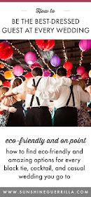 eco-friendly wedding guests dancing