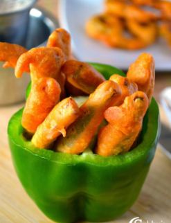 Best homemade Snack Capsicum Bajii recipe and also for other vegetables