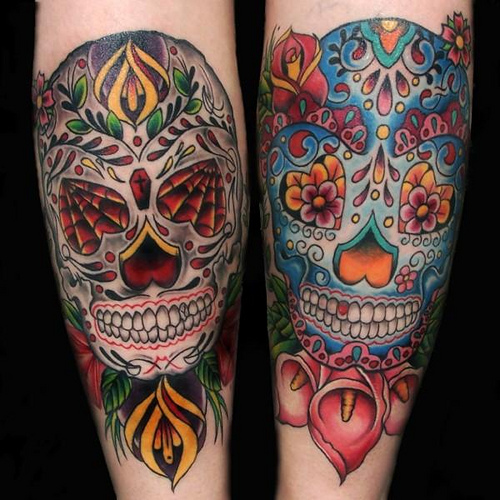Skull tattoos is very interesting tattoo design ideas this tattoo very good 
