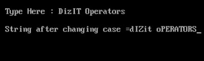 convert upper case to lower case and vice versa of a string.