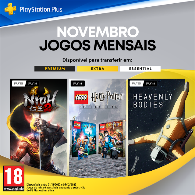 Novembro 2022 PS Plus