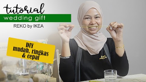 Cara buat wedding gift jimat,murah dan cepat dengan REKO by IKEA (DIY)