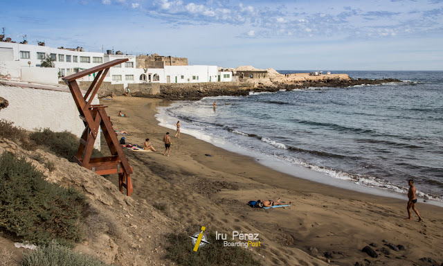 Playa del faro de Arinaga, en Gran Canaria